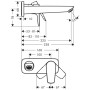 hansgrohe Talis E Einhebel-Waschtischmischer UP mit Auslauf 22,5 cm