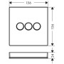 hansgrohe ShowerSelect Glas Ventil Unterputz für 3 Verbraucher