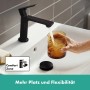 hansgrohe Rebris E Einhebel-Waschtischarmatur 110 mit Zugstangen-Ablaufgarnitur