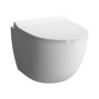 VitrA Sento Wand-WC Compact, Tiefspüler mit Spülrand