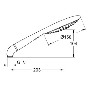 Douchette à main GROHE Rainshower Solo