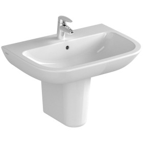 VitrA S20 Waschtisch 65 cm, 1 Hahnloch mittig und Überlauf