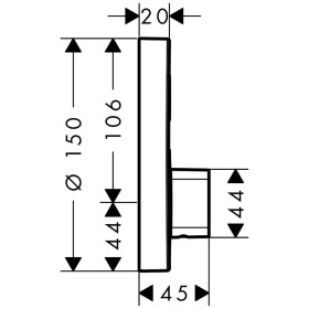 hansgrohe ShowerSelect S Mischer Unterputz für 1 Verbraucher