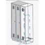Wolfstahl Schliessfachschrank Verteilerschrank Stahl 10 Schliessfächer Zylinderschloss 40 x 50 x 180 cm