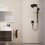 hansgrohe Rainfinity Duschset 130 3 Strahlarten mit Duschstange 90 cm, EcoSmart