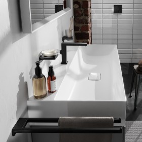 hansgrohe Tecturis E Einhebel-Waschtischarmatur 110 Fine CoolStart wassersparend+ mit Zugstangen-Ablaufgarnitur