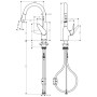 hansgrohe Focus M42 Einhebel-Küchenmischer 180, Ausziehbrause, 2jet