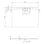 Villeroy & Boch Architectura Metalrim Duschwanne 120 x 90 x 1,5 cm
