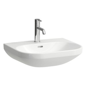 LAUFEN LUA Waschtisch 55 x 46 cm mit Hahnloch, mit Überlauf, nicht unterbaufähig