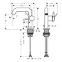hansgrohe Tecturis S Einhebel-Waschtischarmatur 110 Fine CoolStart wassersparend+ ohne Ablaufgarnitur