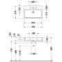 Duravit Vero Air Waschtisch geschliffen mit 1 Hahnloch 70 x 47 cm, mit Überlauf