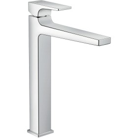 hansgrohe Metropol Einhebel-Waschtischmischer 260 mit Hebelgriff und Push-Open Ablaufgarnitur für Waschschüsseln