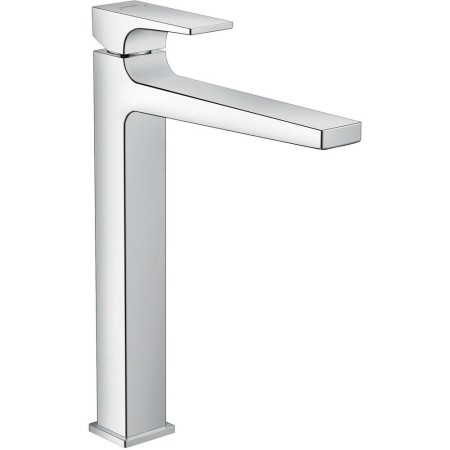 hansgrohe Metropol Einhebel-Waschtischmischer 260 mit Hebelgriff und Push-Open Ablaufgarnitur für Waschschüsseln