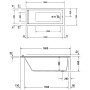 Duravit Starck Badewanne Rechteck 160 x 70 cm