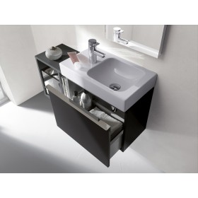 Geberit iCon Handwaschbecken 53 cm mit Ablagefläche links
