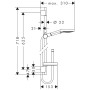 hansgrohe Raindance Select S Brauseset 120 3jet P mit Brausestange 65 cm