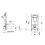 Duravit DuraSystem WC-Element, Basic, pulverbeschichtet