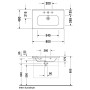 Duravit DuraStyle Möbelwaschtisch 80 cm, mit 1 Hahnloch