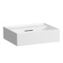 LAUFEN Kartell Handwaschbecken 45 x 34 cm, ohne Hahnloch, mit Überlauf