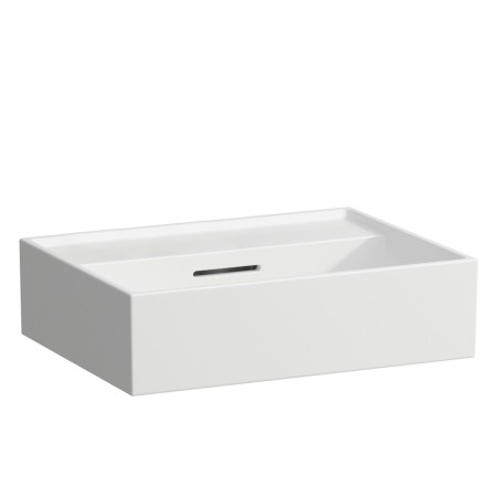 LAUFEN Kartell Handwaschbecken 45 x 34 cm, ohne Hahnloch, mit Überlauf