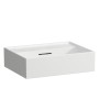 LAUFEN Kartell Handwaschbecken 45 x 34 cm, ohne Hahnloch, mit Überlauf