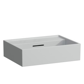 LAUFEN Kartell Handwaschbecken 45 x 34 cm, ohne Hahnloch, mit Überlauf