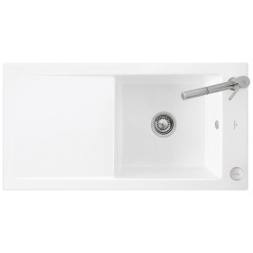 Évier encastrable Villeroy & Boch Timeline 60, bonde à commande excentrée, réversible