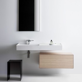 Vasque LAUFEN Kartell 120 x 46 cm, avec tablette à droite, sans trou de robinet