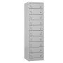 Wolfstahl Schliessfachschrank Laptopschrank Stahl 10 Schliessfächer Zylinderschloss 50 x 50 x 180 cm