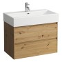 LAUFEN Living City Waschtisch 80 cm mit Überlauf und 1 Hahnloch