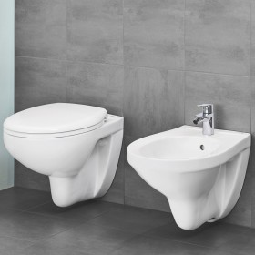 Set WC sospeso a parete senza bordo GROHE Bau in ceramica