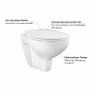 GROHE Bau Keramik Wand-Tiefspül-WC Set spülrandlos