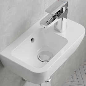 Lavabo compatto VitrA Integra 37 cm, con troppopieno, con 1 foro per rubinetto a destra