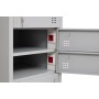 Wolfstahl Schliessfachschrank Laptopschrank Stahl 10 Schliessfächer Zylinderschloss 50 x 50 x 180 cm