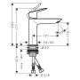 hansgrohe Logis Einhebel-Waschtischarmatur 110 Fine ohne Ablaufgarnitur