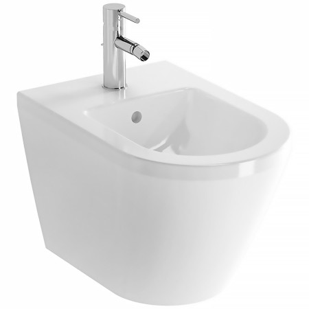 VitrA Integra Wand-Bidet mit Überlaufloch, 1 Hahnloch mittig, ohne seitliche Löcher