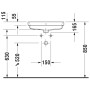 Duravit Vero Air Einbauwaschtisch mit 1 Hahnloch 55 x 45,5 cm