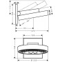 hansgrohe Rainfinity Kopfbrause 250 3jet EcoSmart mit Wandanschluss