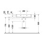 Duravit Vero Air Möbelwaschtisch, mit 1 Hahnloch 70 x 47 cm, mit Überlauf