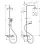 hansgrohe Vernis Shape Duschsystem 230 1 jet mit Wannenthermostat