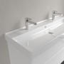 Villeroy & Boch Collaro Schrankwaschtisch 120 cm mit Überlauf, 2 Hahnlöcher