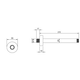 Villeroy & Boch Universal Showers Regenbrausearm rund