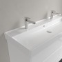 Villeroy & Boch Collaro Schrankwaschtisch 120 cm mit Überlauf, 2 Hahnlöcher