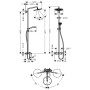 hansgrohe Croma Select 280 Air 1jet Showerpipe Wanne