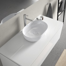 Lavabo da appoggio Duravit Luv senza piano foro miscelatore 50 x 35 cm