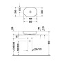Duravit Luv Aufsatzbecken ohne Hahnlochbank 50 x 35 cm