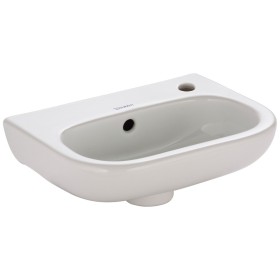 Duravit D-Code Handwaschbecken 36 cm 1 Hahnloch rechts durchgestochen