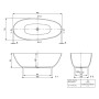 Villeroy & Boch Antao freistehende Badewanne 170 x 75 cm