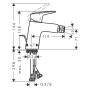 hansgrohe Logis Einhebel Bidetarmatur 70