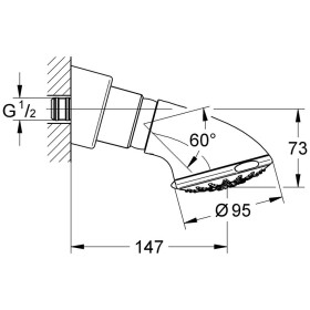 GROHE Soffione doccia Relexa Five